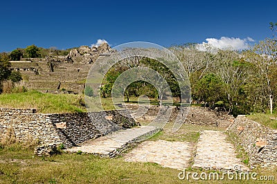 Tonina Maya ruins in Mexico Stock Photo