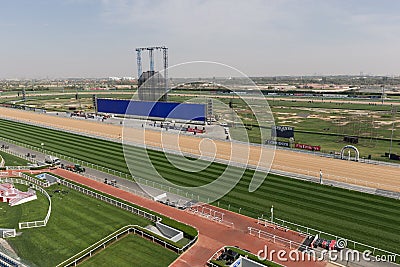 Meydan Racecourse in Dubai, United Arab Emirates Editorial Stock Photo