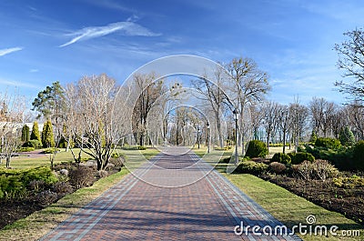 Mezhyhirya park at Novi Petrivtsi near Kyiv Ukraine Stock Photo