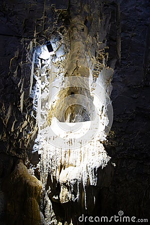 Meziad Cave, one of the most beautiful caves in Romania Editorial Stock Photo
