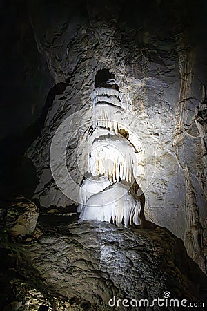 Meziad Cave, one of the most beautiful caves in Romania Editorial Stock Photo