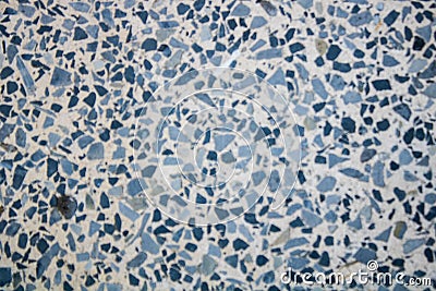 Mezzarine floor in tones of blue Stock Photo