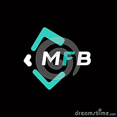 MFB creative minimalist letter logo. MFB unique vector initials alphabet letter logo design Vector Illustration