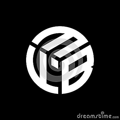 MFB letter logo design on black background. MFB creative initials letter logo concept. MFB letter design Vector Illustration