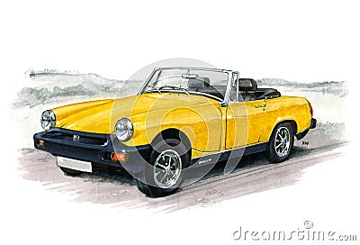 MG Midget Editorial Stock Photo