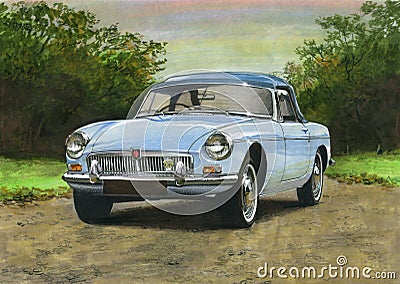 MGB Roadster 1960s Editorial Stock Photo