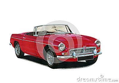 MGB Roadster 1960s 1970s Editorial Stock Photo