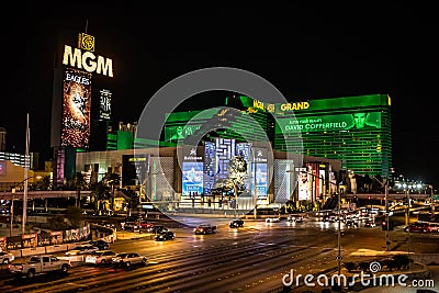 MGM Grand Hotel and Casino Editorial Stock Photo