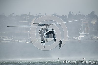 MH-60S Knighthawk Helicopter Stock Photo