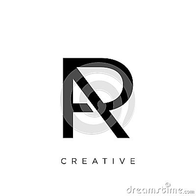 Ar ra logo design vector icon for company Vector Illustration