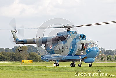 Mi-14 anti-submarine helicopter Editorial Stock Photo