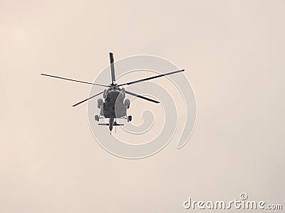 Busan,korea-november,7,2014;Mi-172 Helicopter of Korean Police anti-terrorism commando unit Editorial Stock Photo