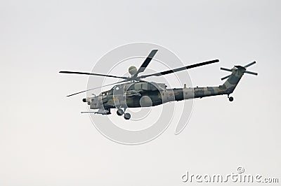 Mi-28N attack helicopter Editorial Stock Photo