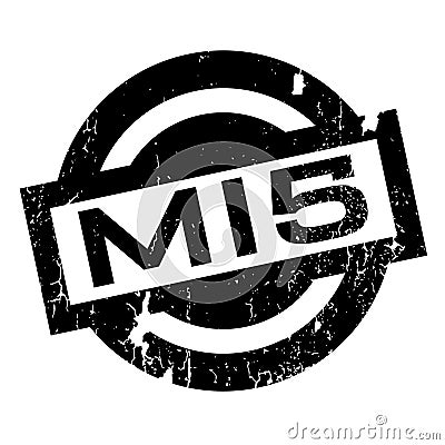 Mi5 rubber stamp Vector Illustration