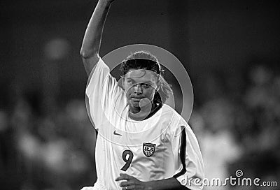 Mia Hamm Soccer Player. Editorial Stock Photo