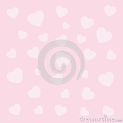 Heart abstract texture Pettern wallpaper design on pink background Cartoon Illustration