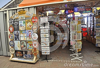 Miami,august 9th:Bayside Shopping Center Store from Miami in Florida USA Editorial Stock Photo