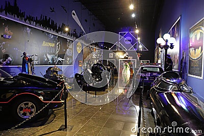 Miami Auto Museum Dezer Collection Batmobile room Editorial Stock Photo