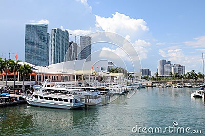 Miami Bayside Marketplace Editorial Stock Photo