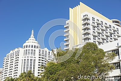 Miami Beach art deco architecture Stock Photo