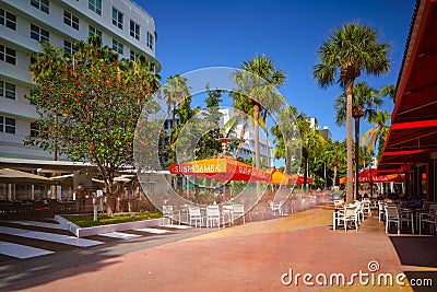 Miami Beach Lincoln Road Sushi Samba Editorial Stock Photo