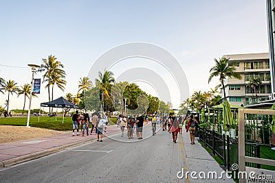 Miami Beach scene Spring Break 2021 Editorial Stock Photo