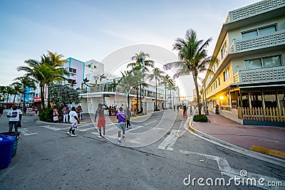 Miami Beach scene Spring Break 2021 Editorial Stock Photo