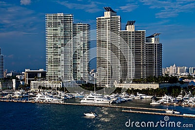 Miami Beach Marina Stock Photo