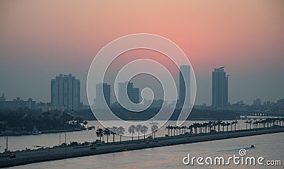 Miami Beach Sunrise Stock Photo