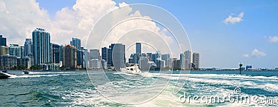 Miami Boating Stock Photo