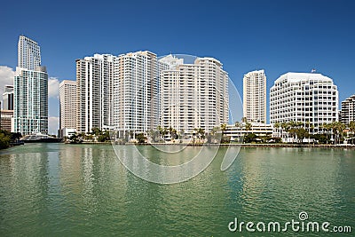 City of Miami Florida downtown buildings Stock Photo