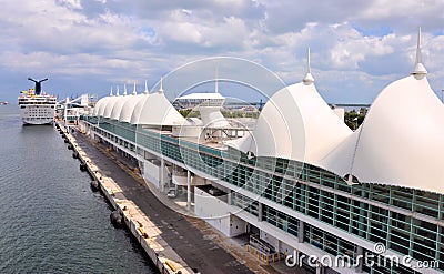 Miami Cruise Terminal Stock Photo