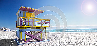 Miami Florida beach Stock Photo