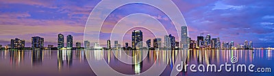 Miami Florida Skyline Stock Photo