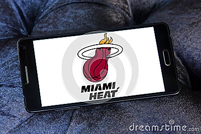 Miami heat american basketball team logo Editorial Stock Photo