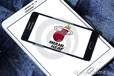 Miami heat american basketball team logo Editorial Stock Photo