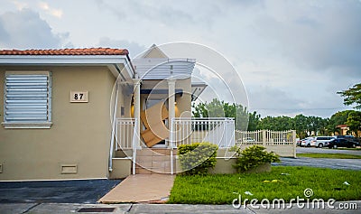 Miami before Hurricane Irene Editorial Stock Photo