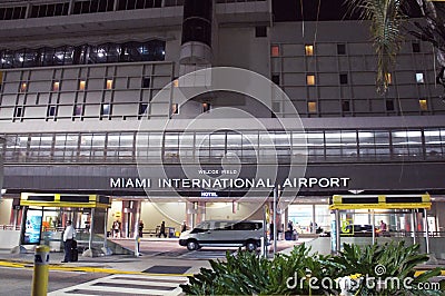 Miami International Airport in Miami Editorial Stock Photo