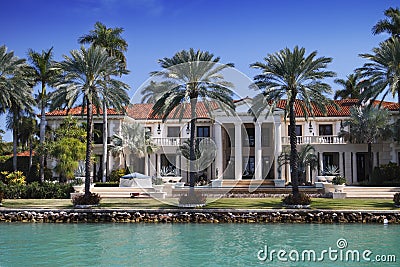 Miami mansion Stock Photo