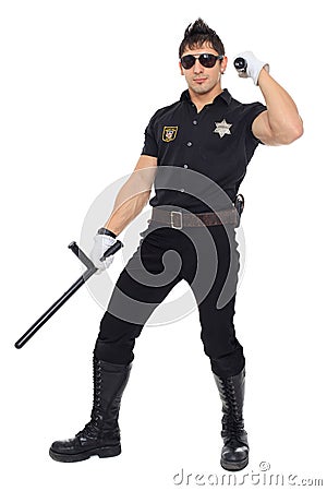 Miami police, the department of morals Stock Photo