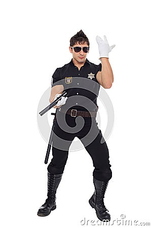 Miami police, the department of morals Stock Photo