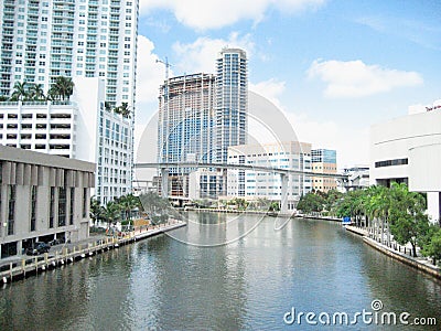 Miami real estate luxury condos Stock Photo