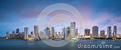 Miami Skyline Stock Photo