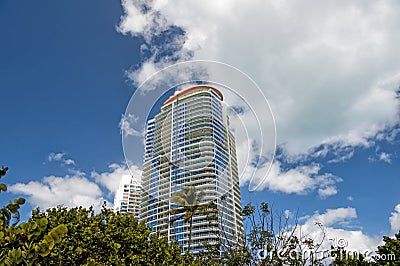 Miami south beach high residential buildings, hotel or houses Stock Photo