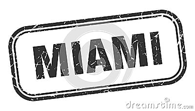 Miami stamp. Miami grunge isolated sign. Vector Illustration