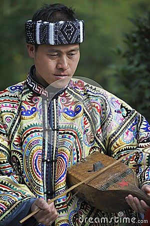 Miao nationality man Editorial Stock Photo