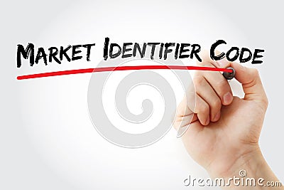 MIC - Market Identifier Code text Stock Photo