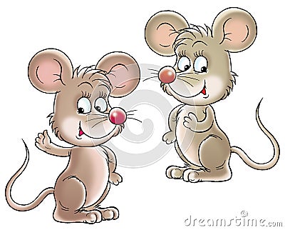 Mice Cartoon Illustration