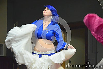 Michael Braswell Belly Dance Troupe Editorial Stock Photo