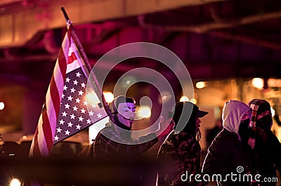 Michael Brown demonstrators Editorial Stock Photo